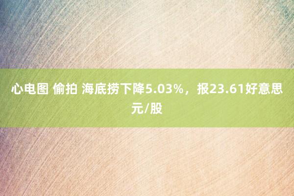 心电图 偷拍 海底捞下降5.03%，报23.61好意思元/股