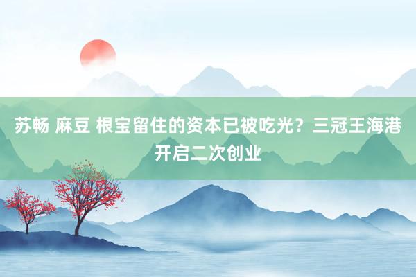 苏畅 麻豆 根宝留住的资本已被吃光？三冠王海港开启二次创业