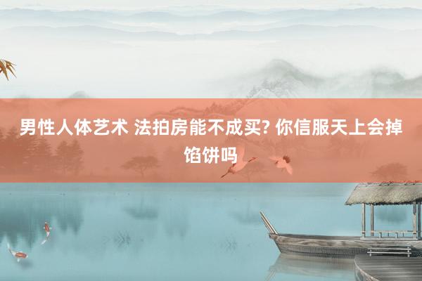 男性人体艺术 法拍房能不成买? 你信服天上会掉馅饼吗