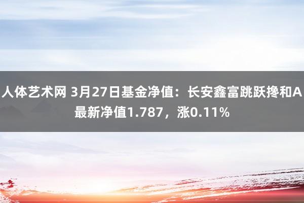 人体艺术网 3月27日基金净值：长安鑫富跳跃搀和A最新净值1.787，涨0.11%