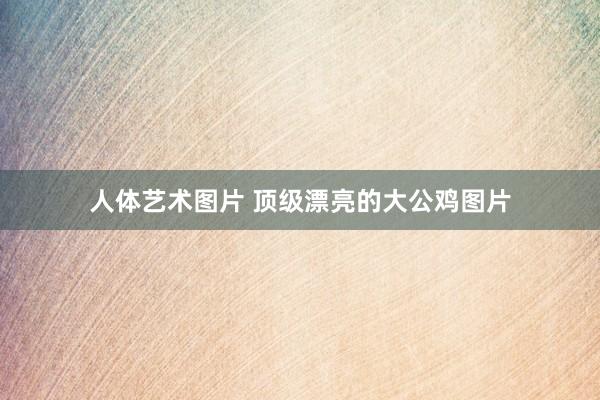 人体艺术图片 顶级漂亮的大公鸡图片