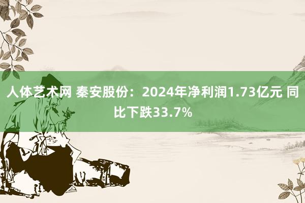 人体艺术网 秦安股份：2024年净利润1.73亿元 同比下跌33.7%